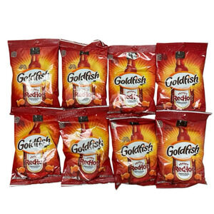 8 BAGS Goldfish Frank's RED HOT🔥 Flavor Pepperidge Farm 2.45oz NEW